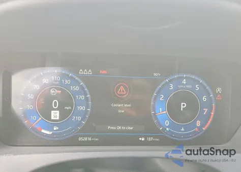 2020 Jaguar F-Pace Svr z USA, uszkodzony, nr VIN SADCZ2EE7LA633066